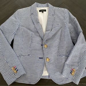 Talbots Womens Checkered Blazer